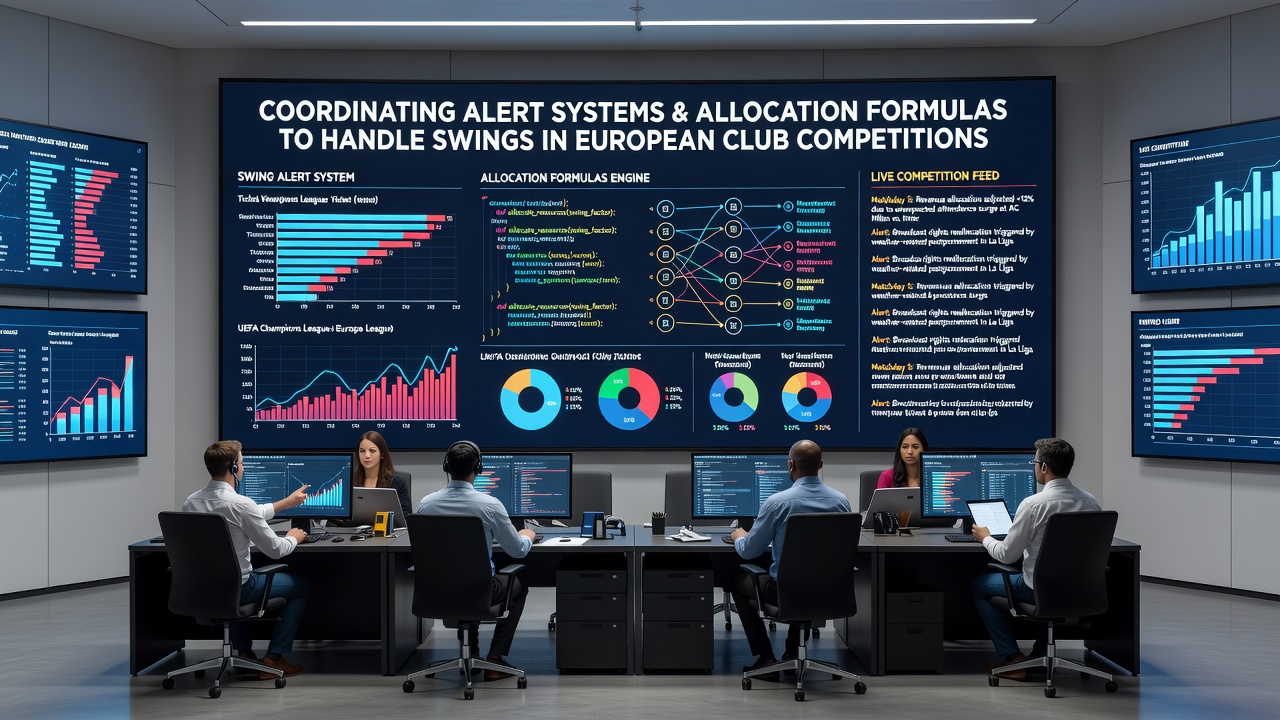Flowchart illustrating allocation formula adjustments during swings in European competitions and individual tennis bouts