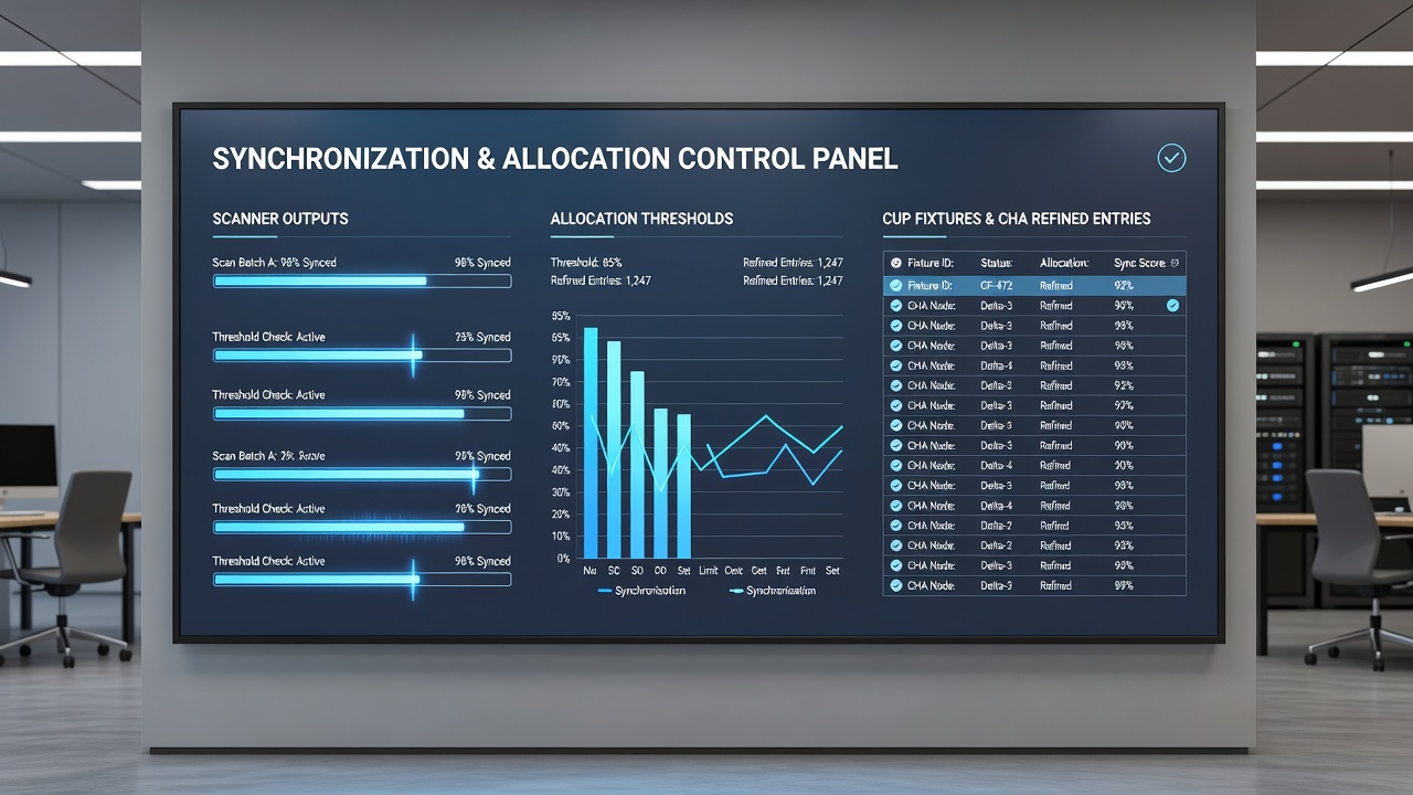Allocation threshold dashboard showing synchronized scanner data for challenger circuit entries