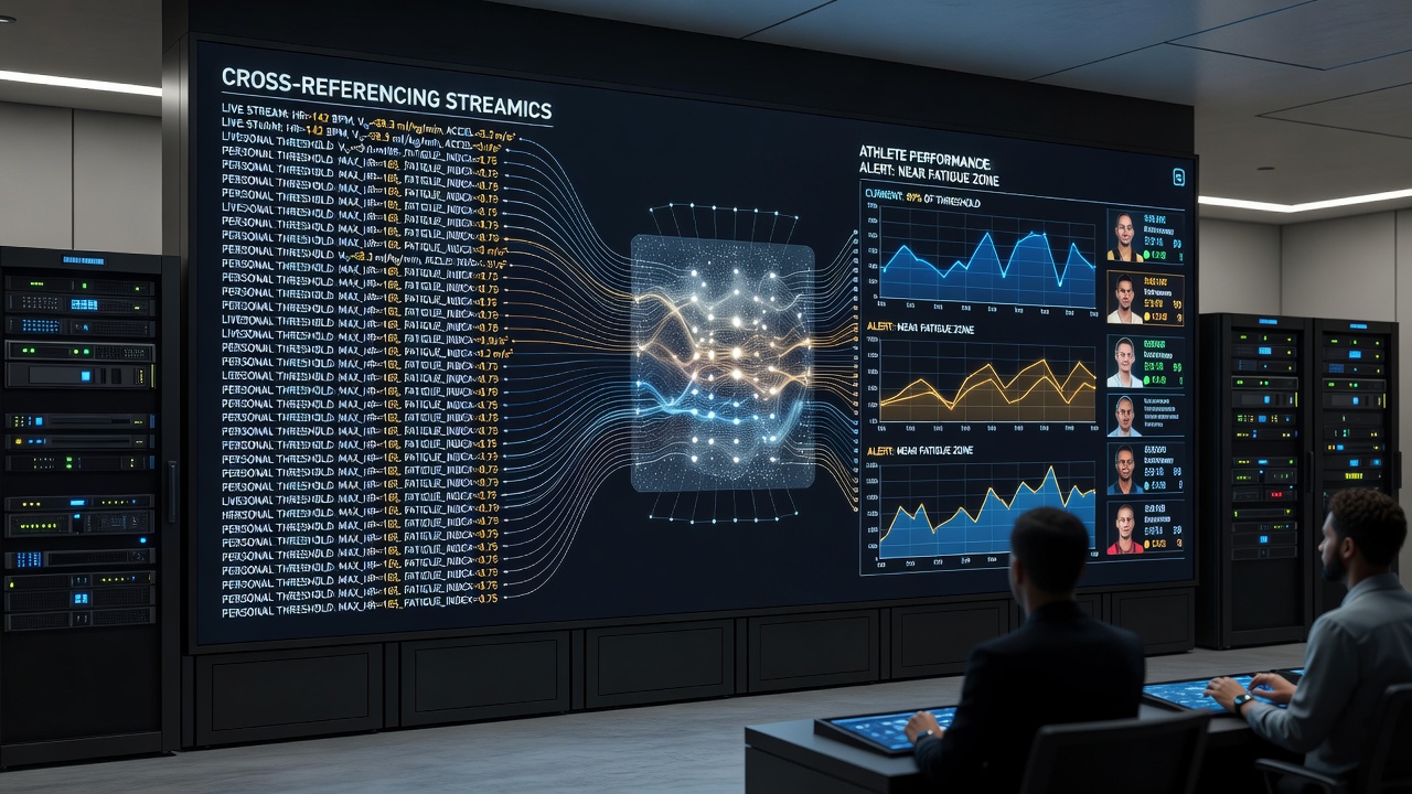 Threshold systems analyzing live sports data streams in action